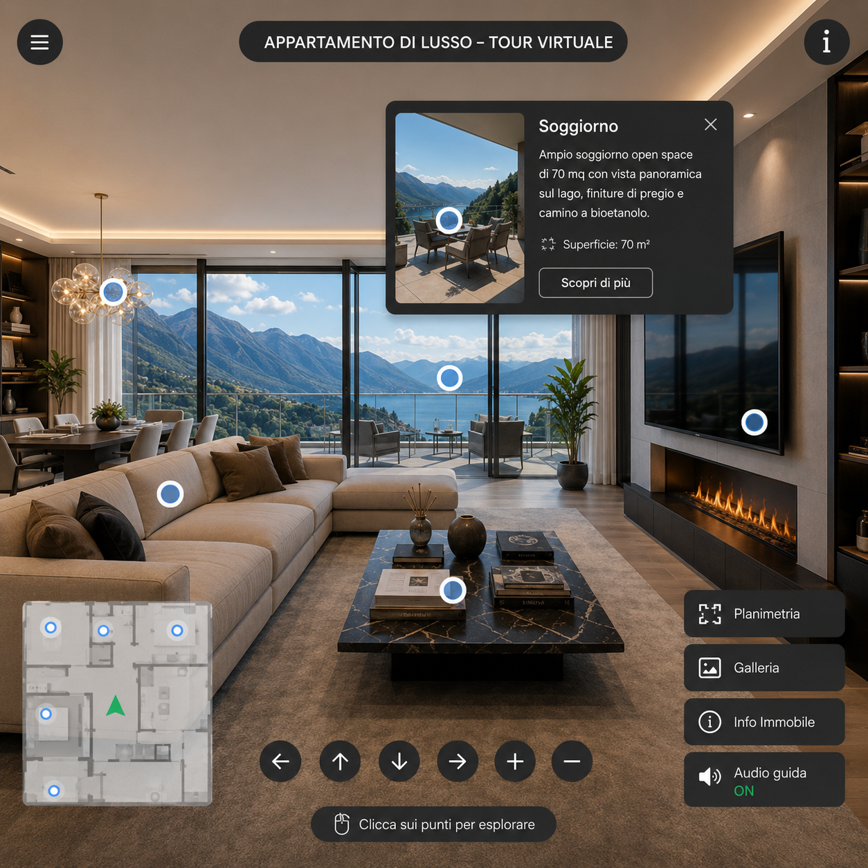 Tour virtuali per immobiliare