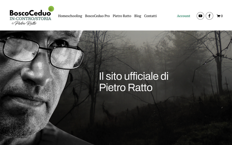 Progetto sito web Pietro Ratto