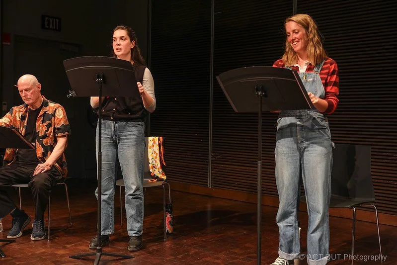 Don Wood as Mal, Sam Hannum as Lin, and Elenor Paul as Birdie - photo credit Jim Norrena, ACT OUT Photography