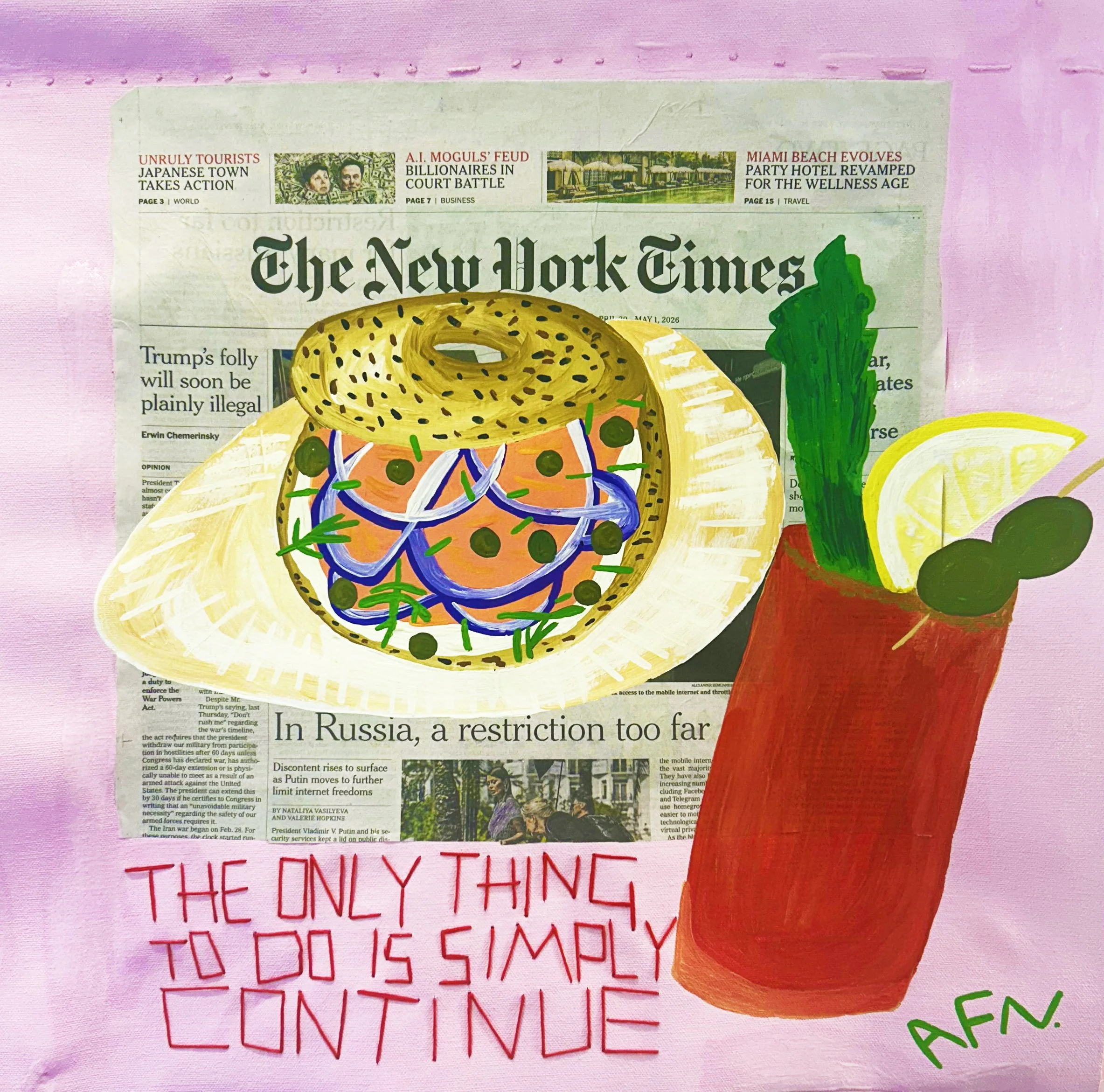 the only thing to do is simply continue SOLD