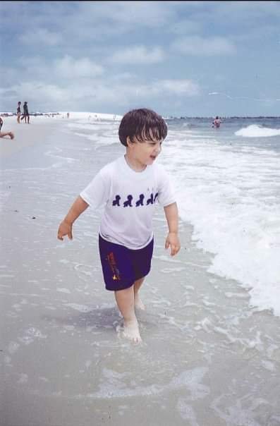 Toddler on the Gulf Coast