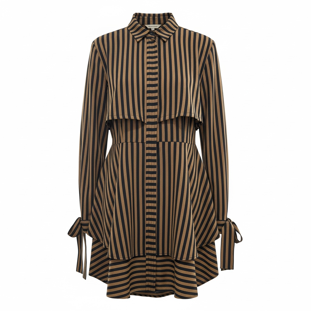 Willa The Label -Stripe long sleeve dress