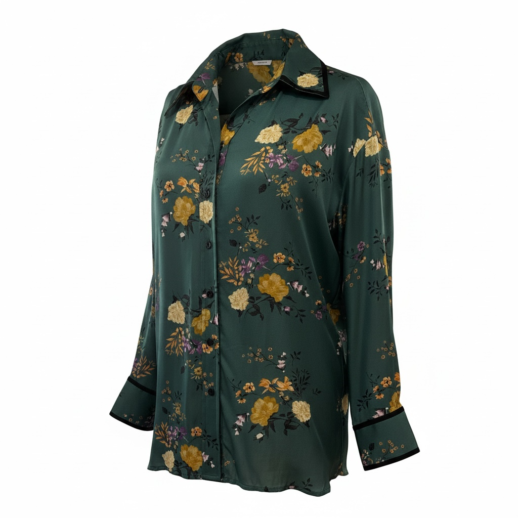 Talisman- Silk feel Floral Shirt