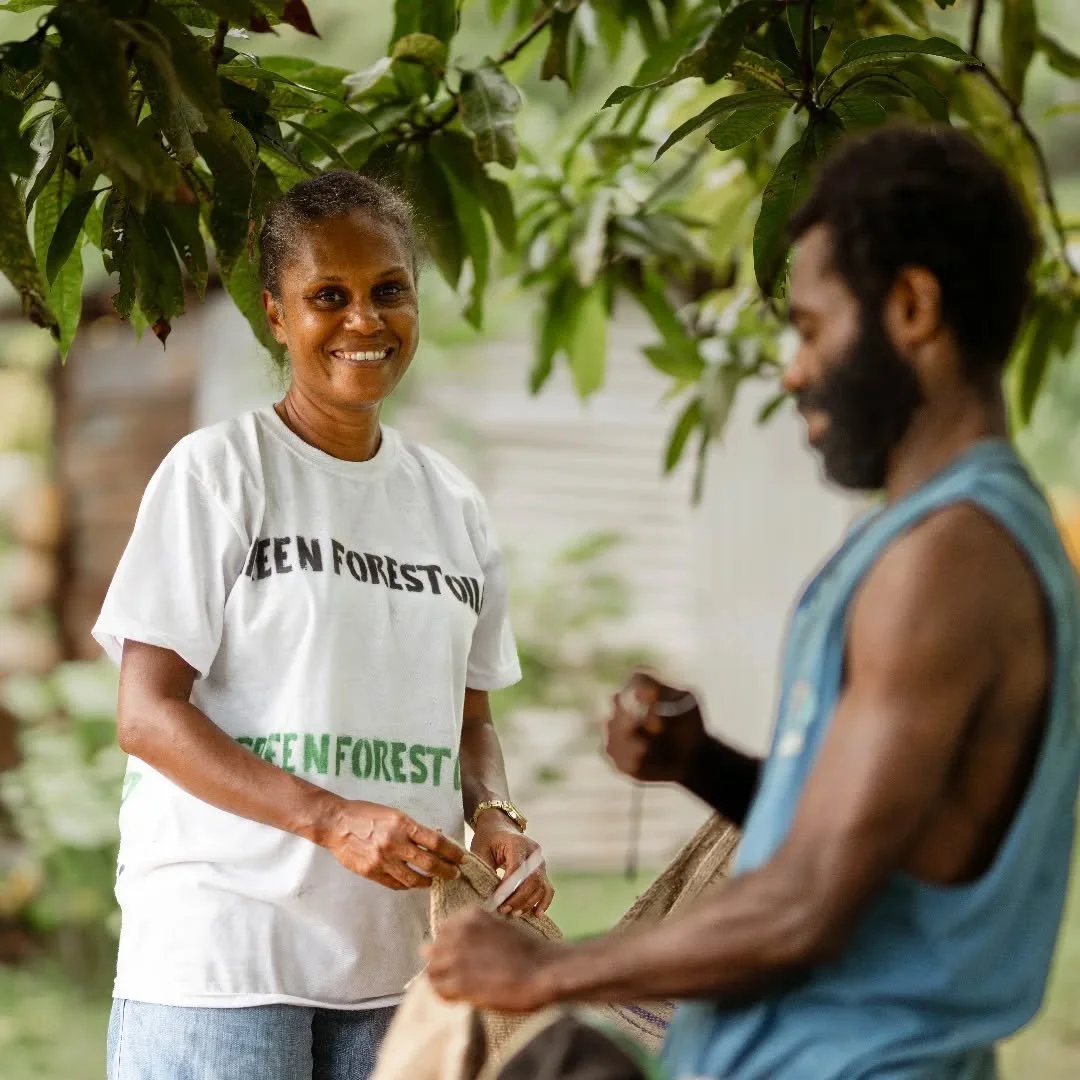 On one of our many trips in the village communities buying Tamanu nuts supporting their livelihood.