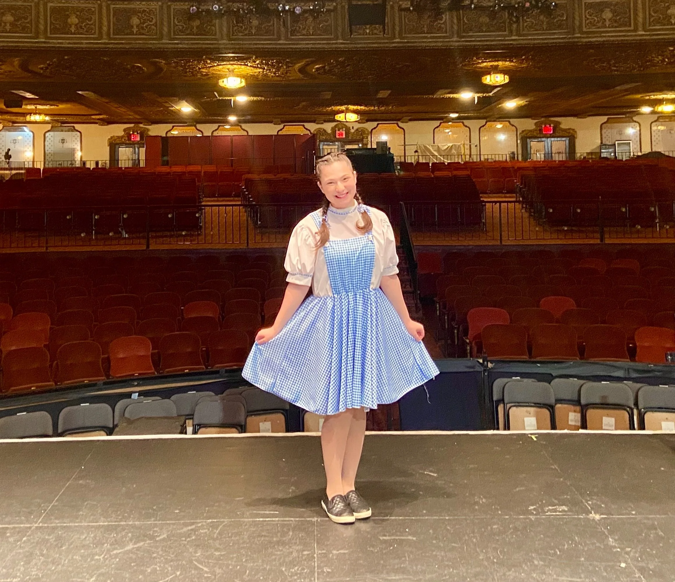 Rebecca as Dorothy in "The Wizard of Oz" at the St. George Theater.