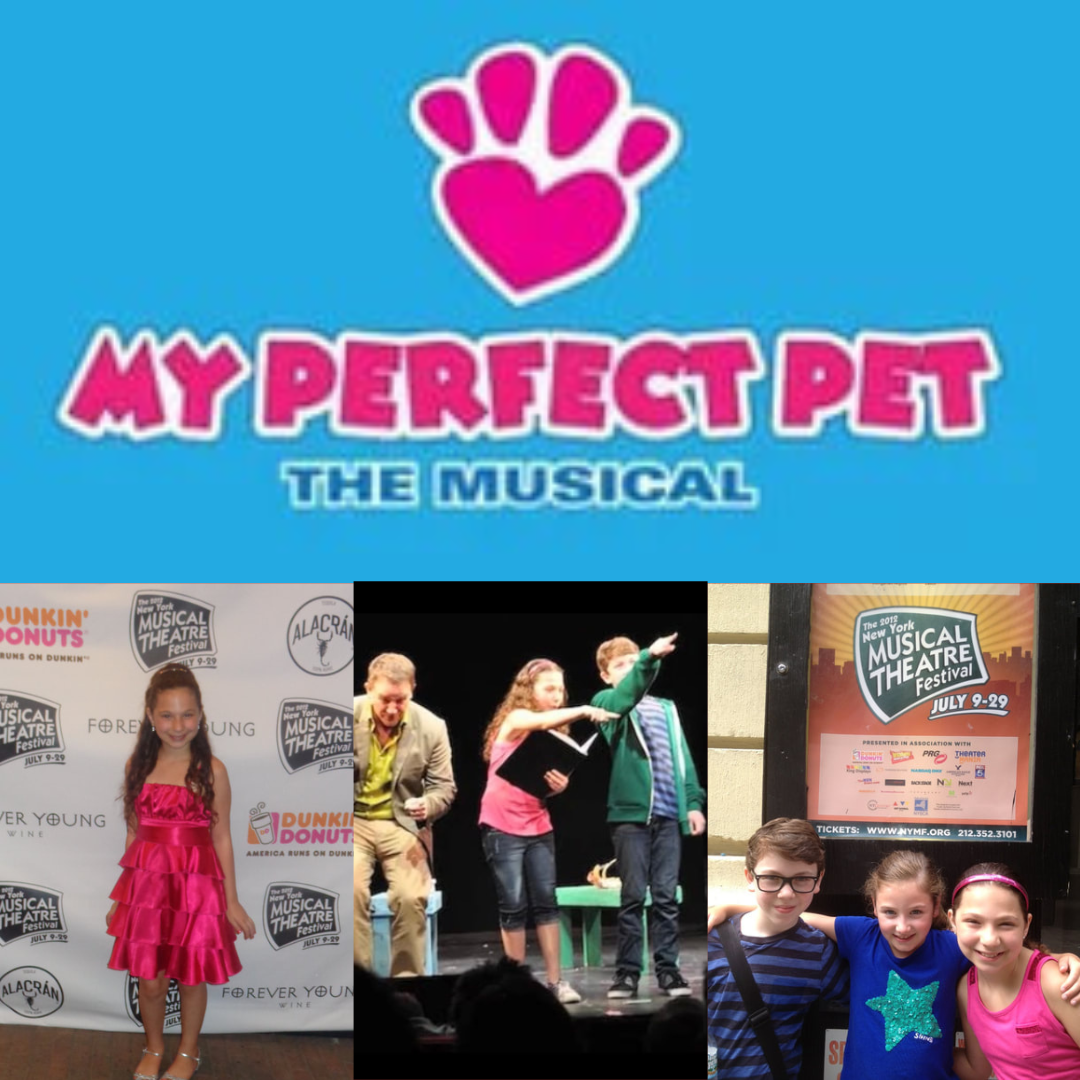 Rebecca at NYMF for the new musical, "My Perfect Pet."