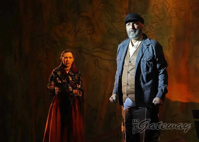 Rebecca as Chava and Bruce Winant as Tevye.