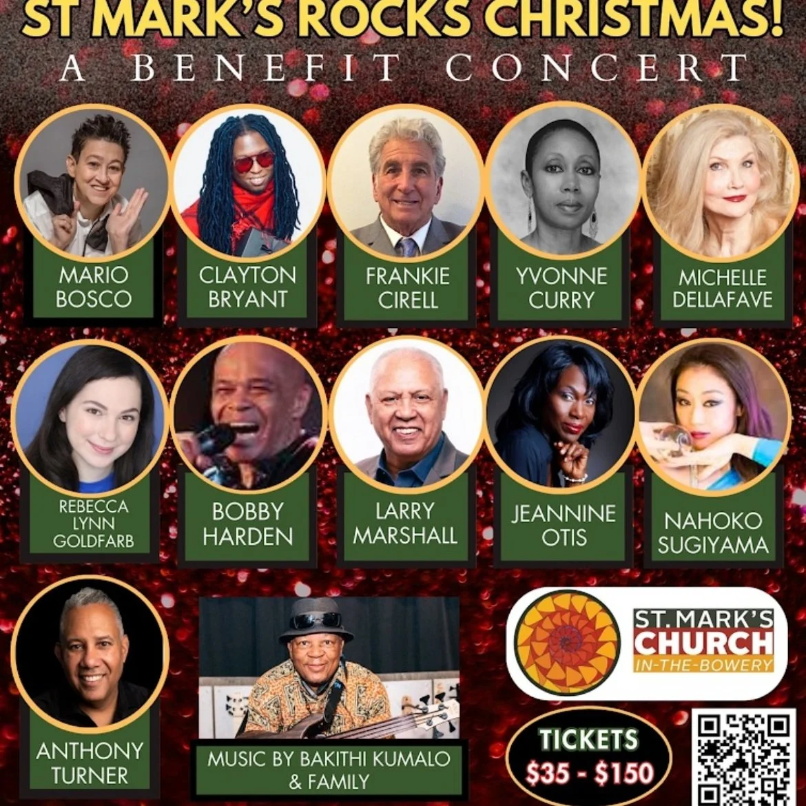 Rebecca performs in a Christmas Benefit Concert at St. Mark's.