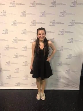 Rebecca as a finalist for Best Actress at the Roger Rees Awards.