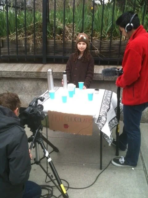Behind the scenes of "Isabel."