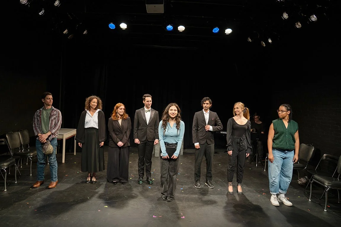 Curtain call from "The High School Reunion That Never Should Have Happened" at Spark Theatre Festival.