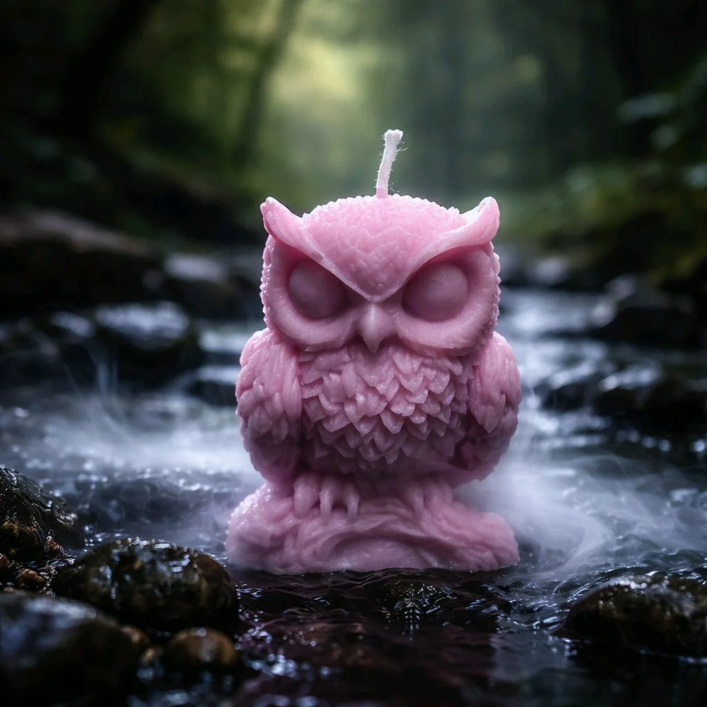 Scented Perched Owl Candle