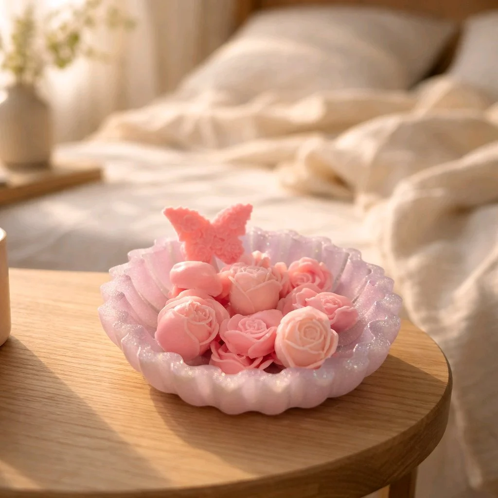 Rose Shea Butter Soap Bowl