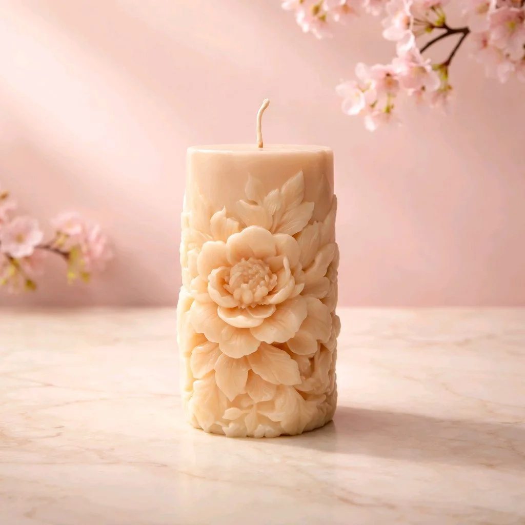 Peony Blossom Candle