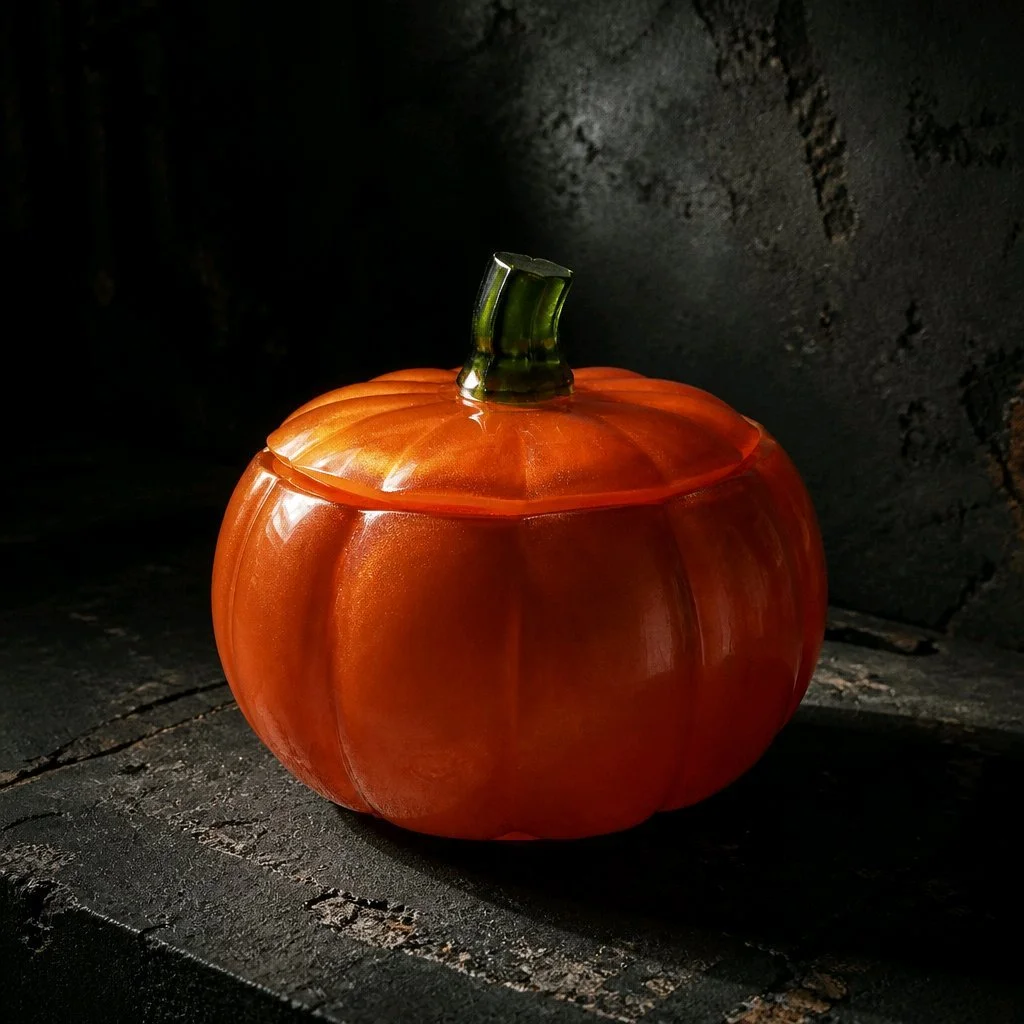 Illuminating Resin Pumpkin Jar