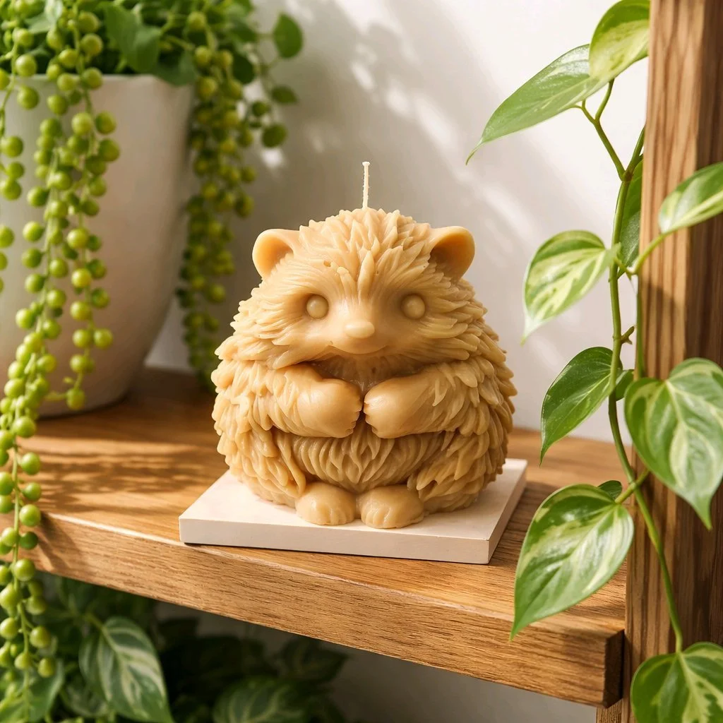 Whimsical Hedgehog  Jasmine Scented Candle
