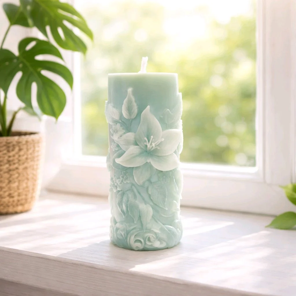 Gardenia Elegance Scented Flower Candle