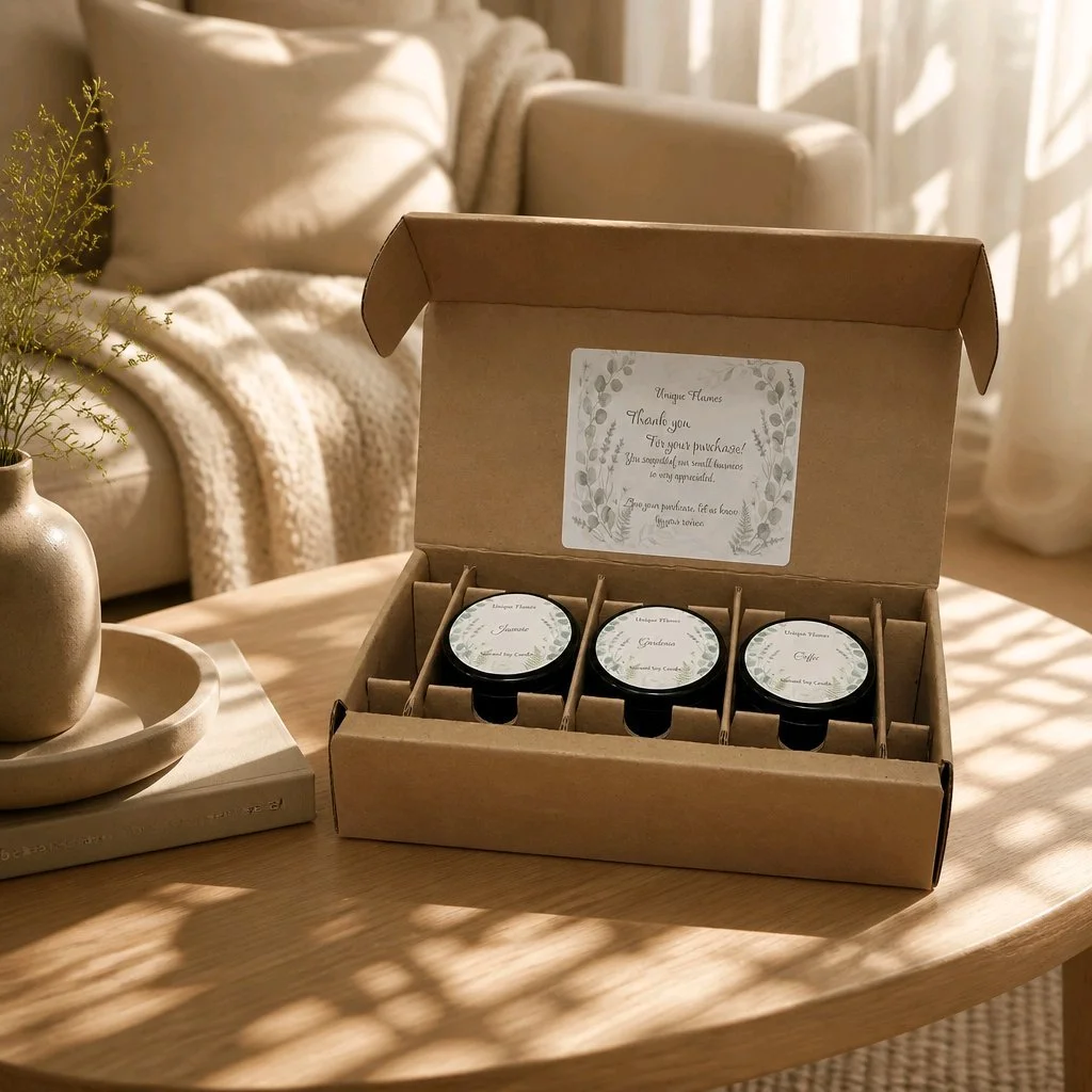 Floral Candle Tin Set