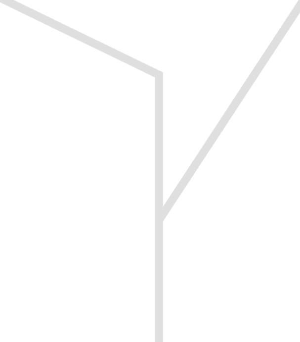 Ilustração de uma árvore feita com linhas brancas em um fundo preto.