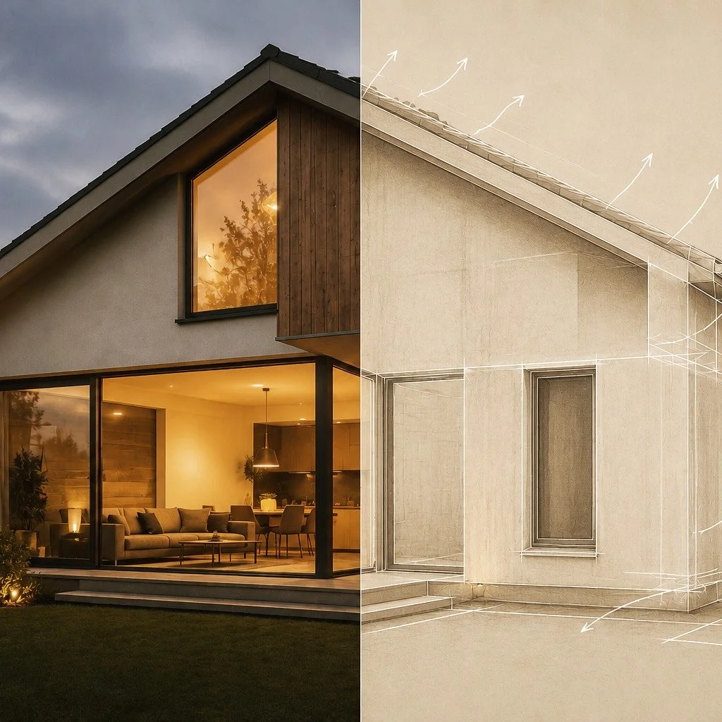 🇵🇹
Conforto vs Efici&ecirc;ncia energ&eacute;tica

Sem bolor. Sem sinais vis&iacute;veis.

Ainda assim, a an&aacute;lise t&eacute;rmica revelou perdas de calor que afetavam o desempenho da habita&ccedil;&atilde;o.
Conforto e efici&ecirc;ncia energ&