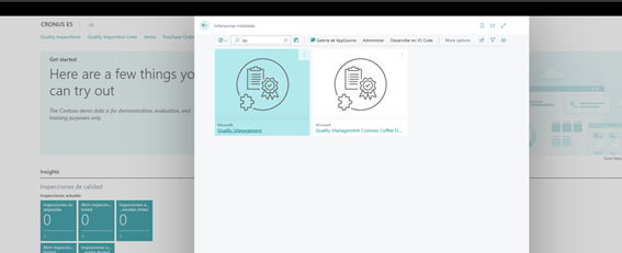 Así funciona la nueva extensión de calidad en Business Central 28.0