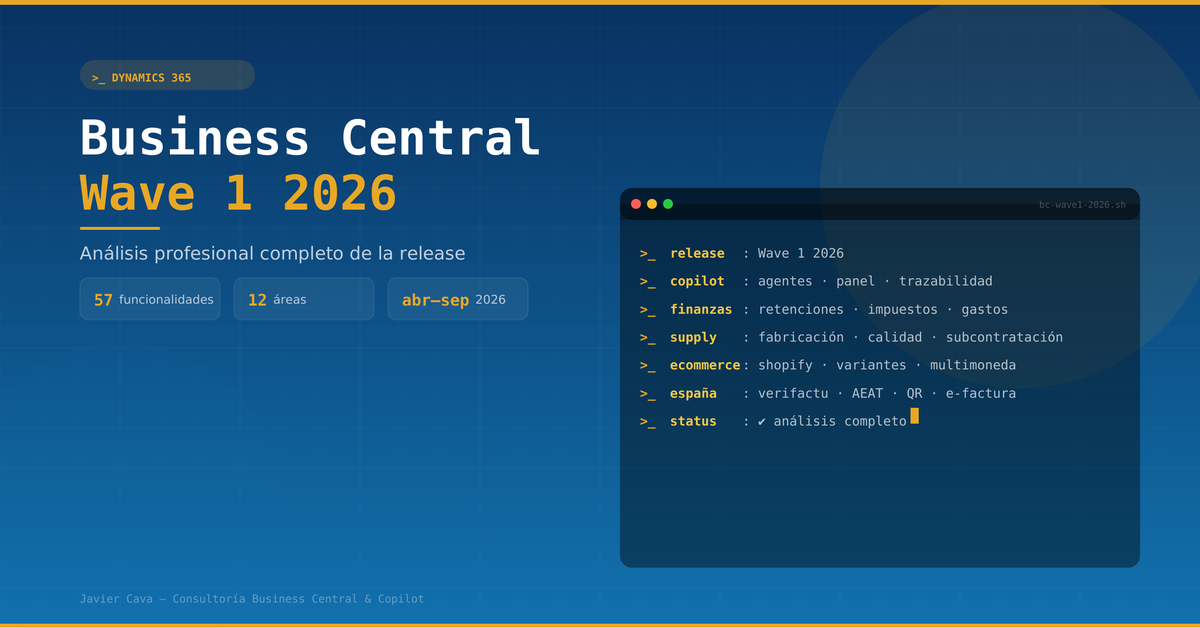 Business Central Wave 1 2026