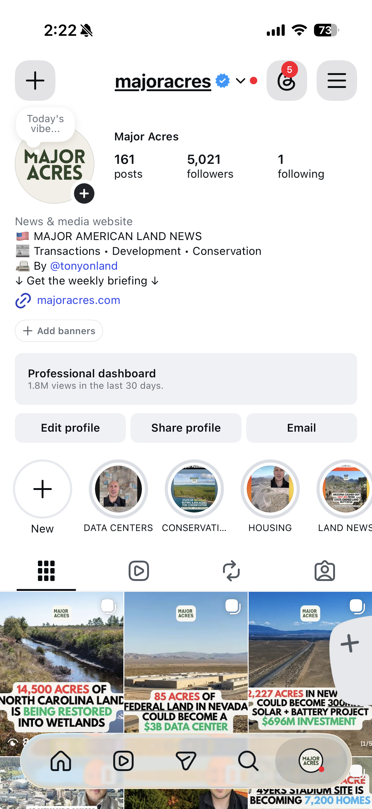 @MajorAcres IG Listing Feature