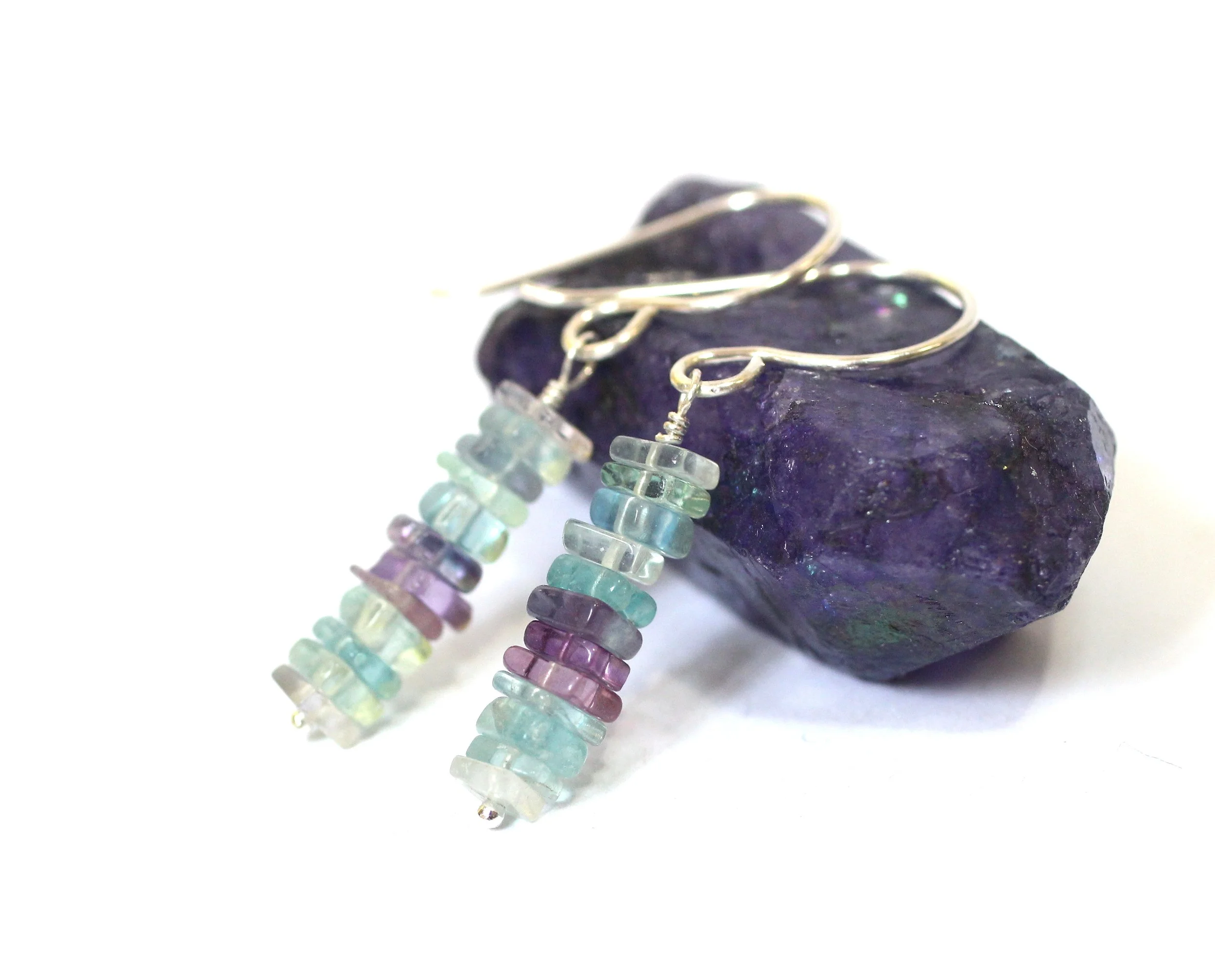 Ombre Fluorite Earrings