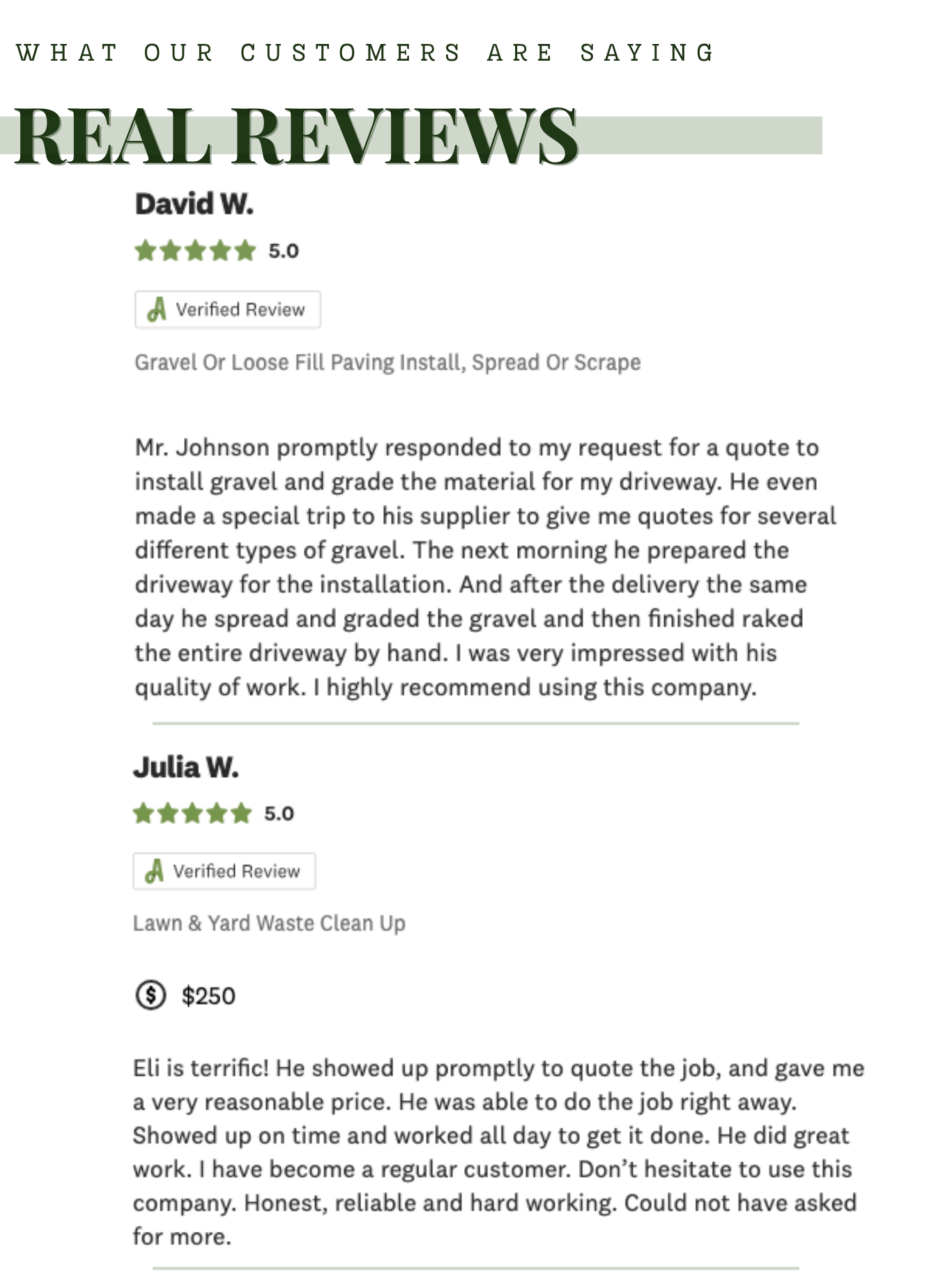 Before and after land transformation - Johnson's Custom Land Care Central Florida