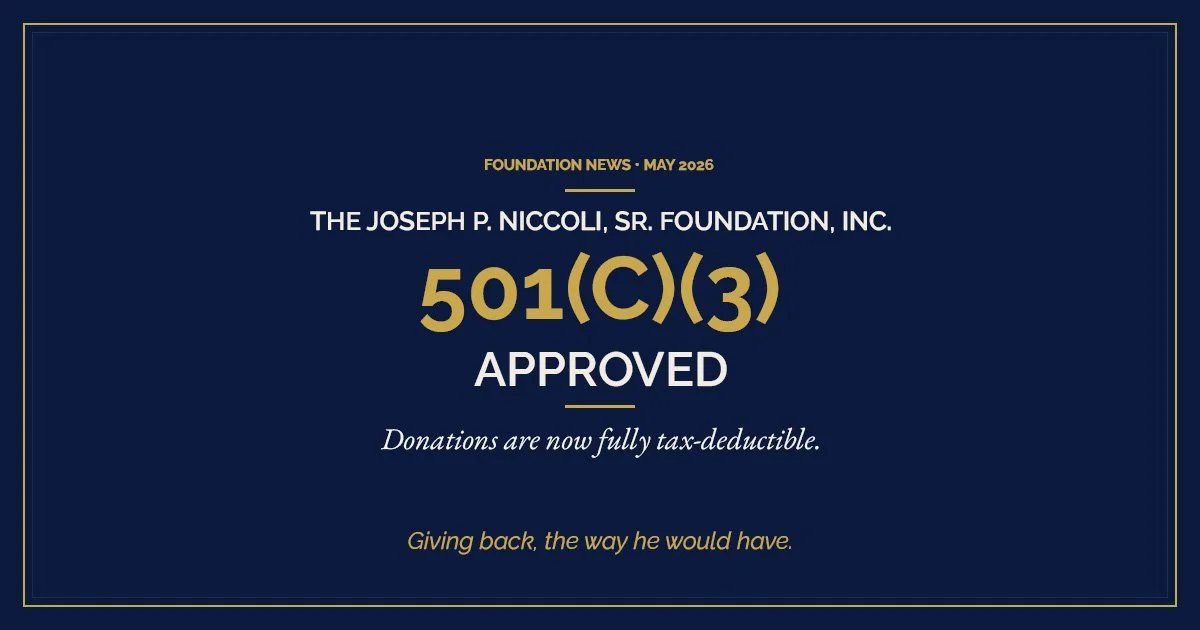 Donations to the Foundation Are Now Tax-Deductible