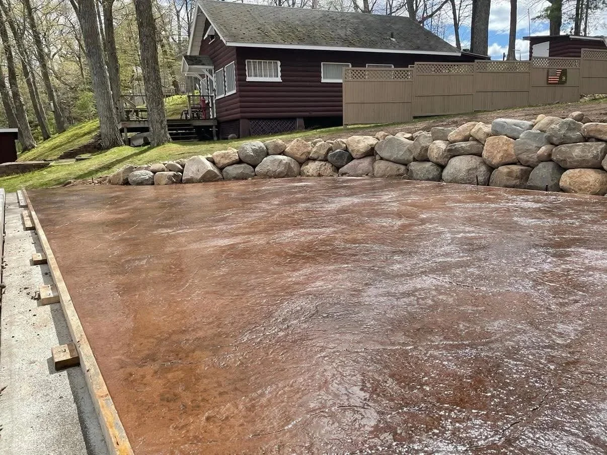 Long Lake Stamped Patio