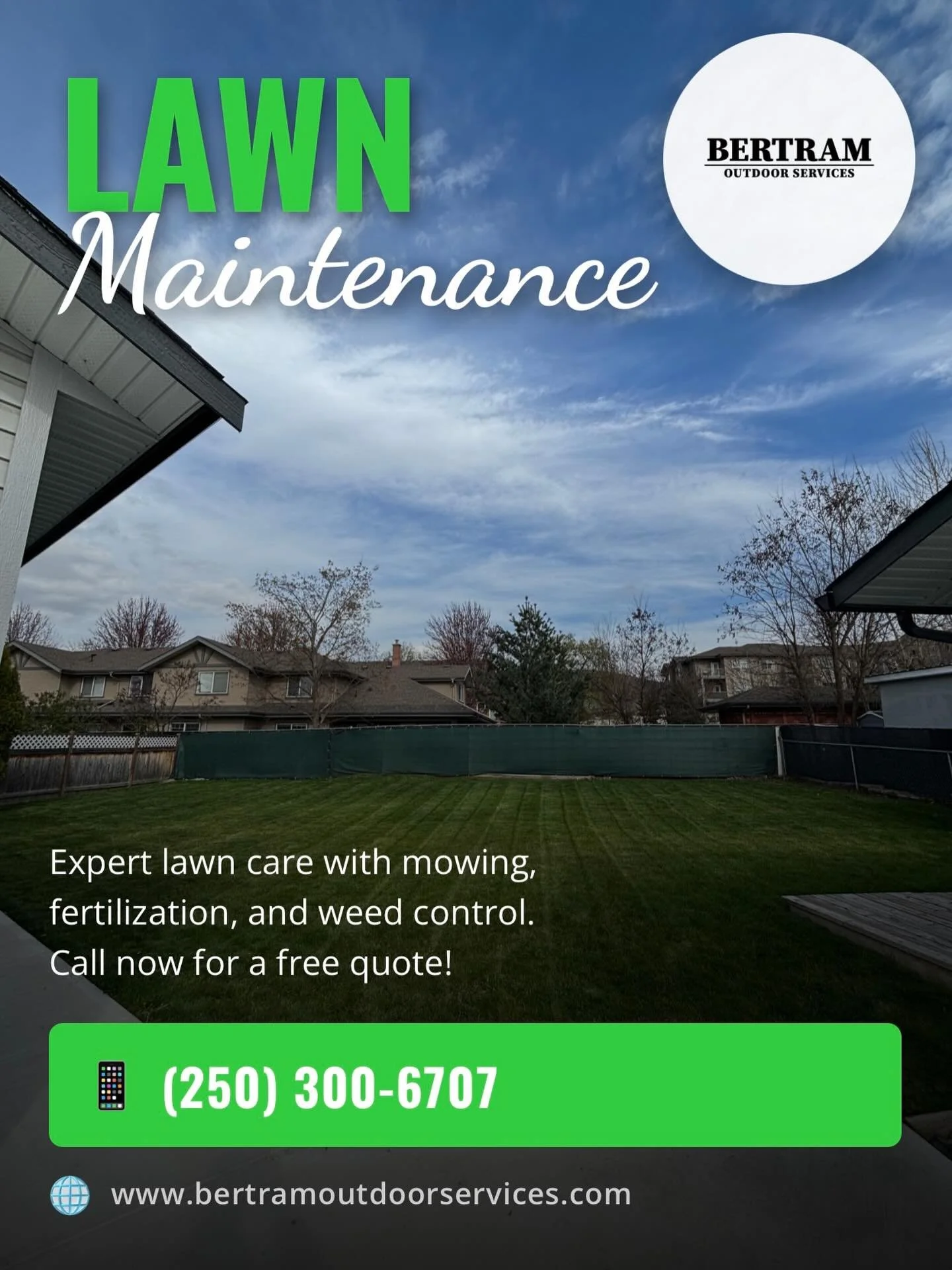 Hey Kelowna!

This is one of my clients that&rsquo;s on a biweekly basic maintenance schedule, and this is what they come home to every time. A clean, healthy, professionally maintained lawn without ever having to think about it.

The Basic Package i