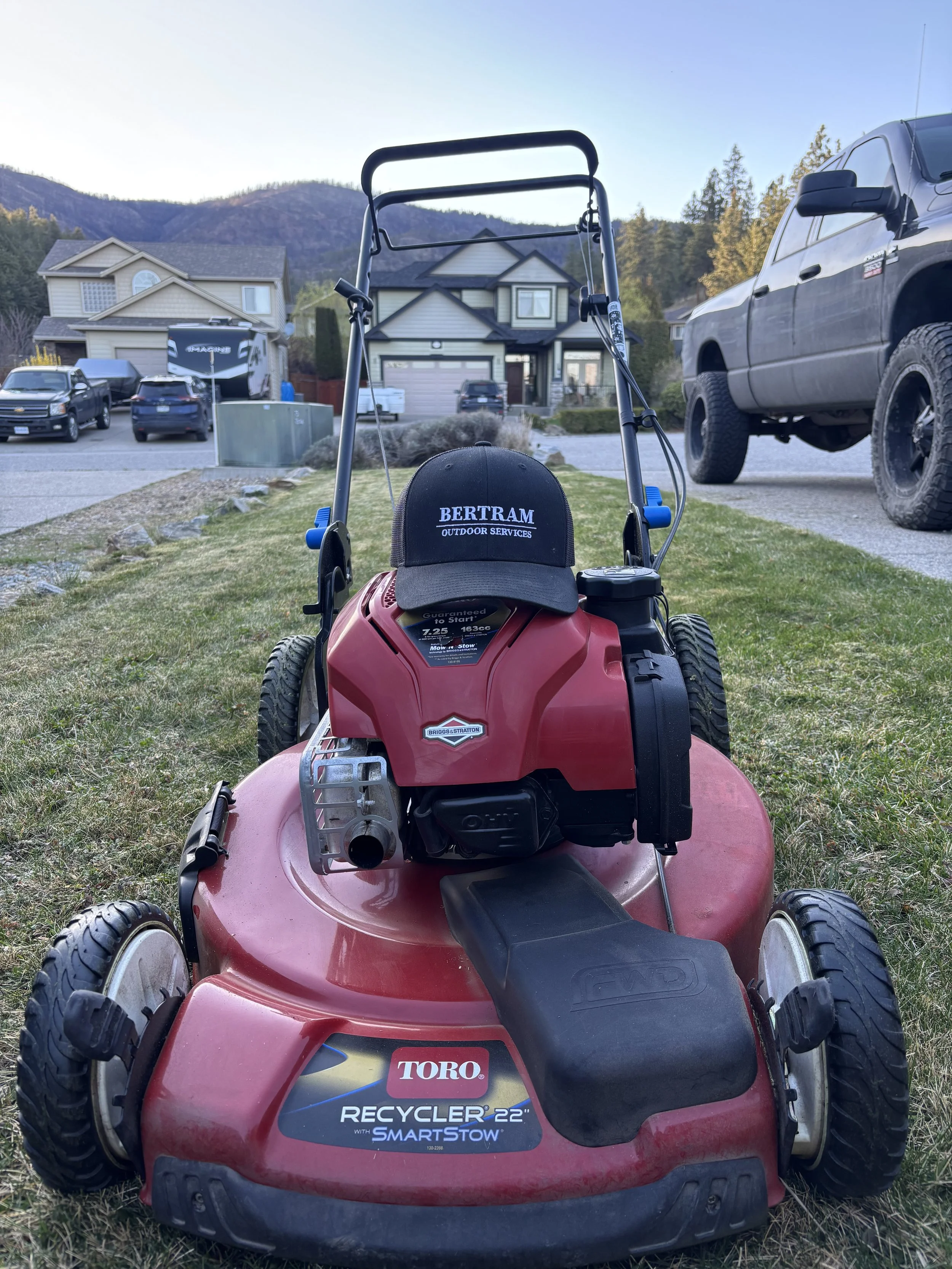 Mower Used To Cut Lawns in Kelowna and West Kelowna