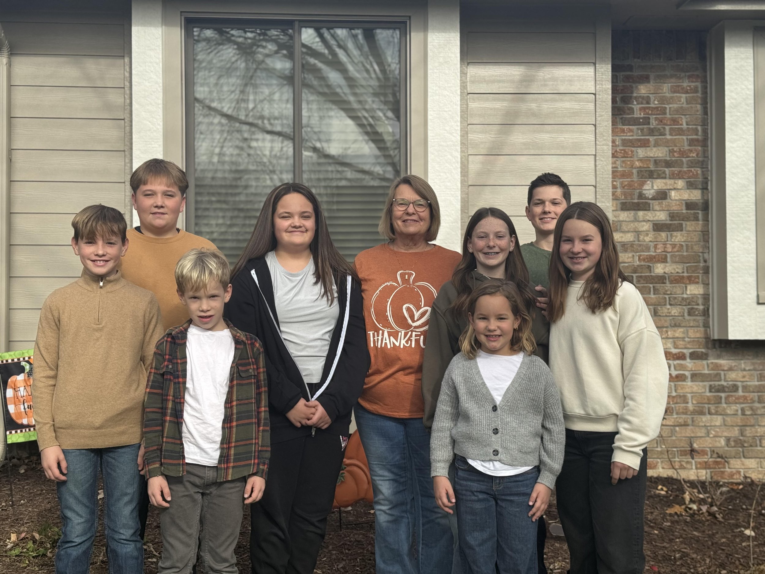 Photo of Lisa and family.