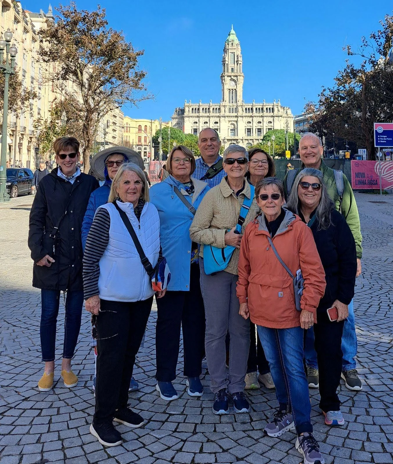 Photo of Lisa and friends travelling.