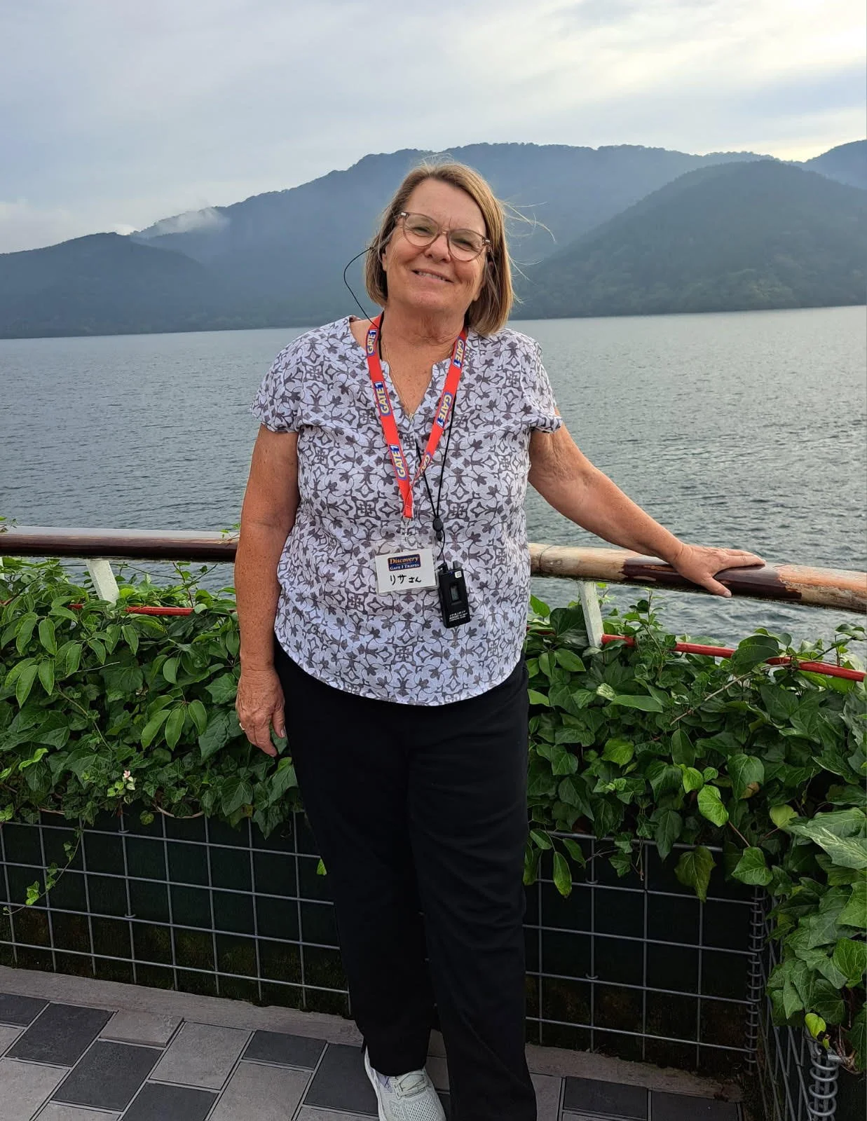Photo of Lisa travelling.