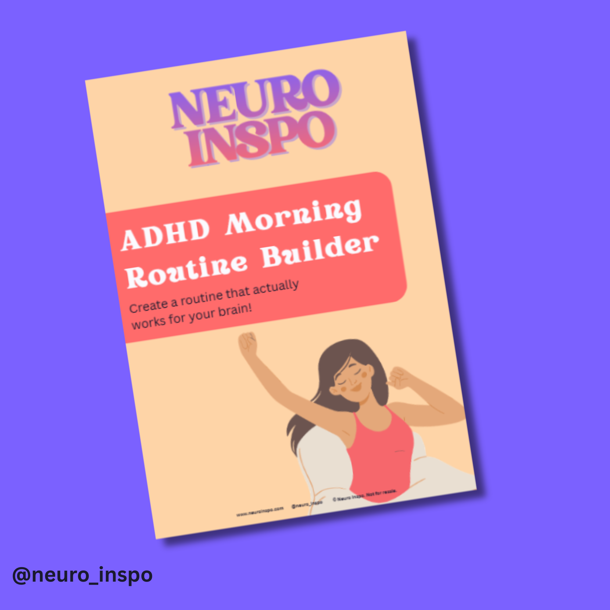 A science-backed ADHD morning routine workbook with time anchors, friction audit, activity menu, and battery-level planning. Designed for neurodivergent brains.