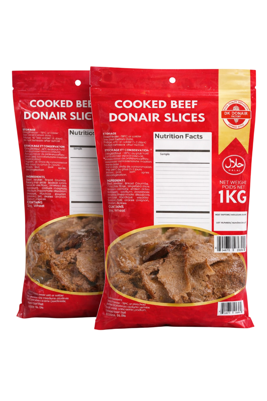 Cooked Beef Donair Slices  Wholesale