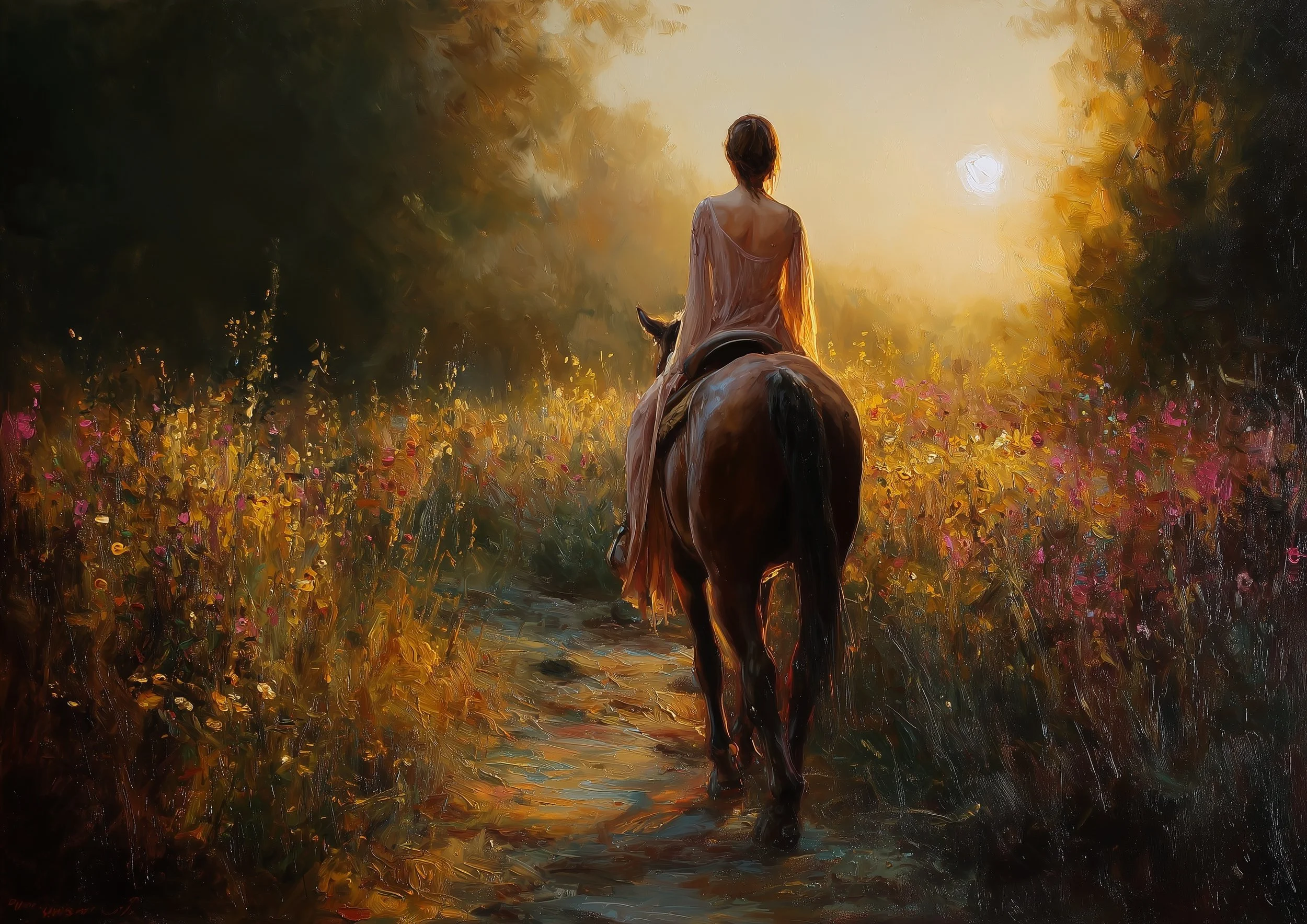 Into the Sunset: 5x7 Card