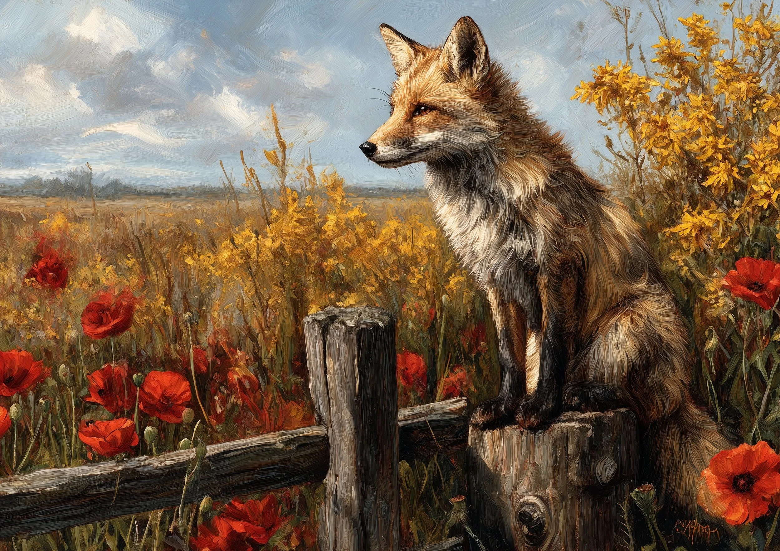 Fence Sitter: 5x7 Card