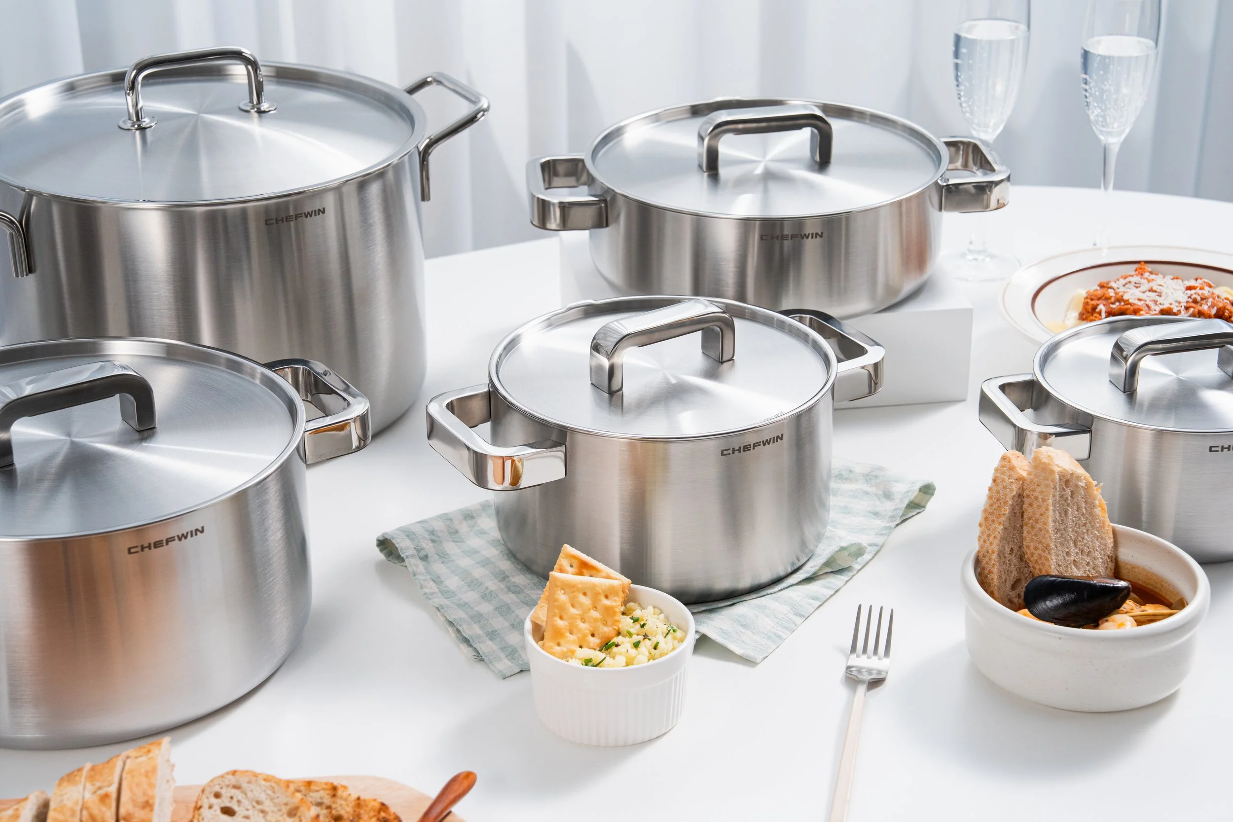 CHEFWIN 316 Stainless Steel &amp; 5-Ply Cookware Guide