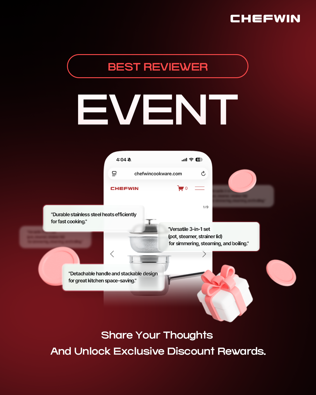 Chefwin Review Event
