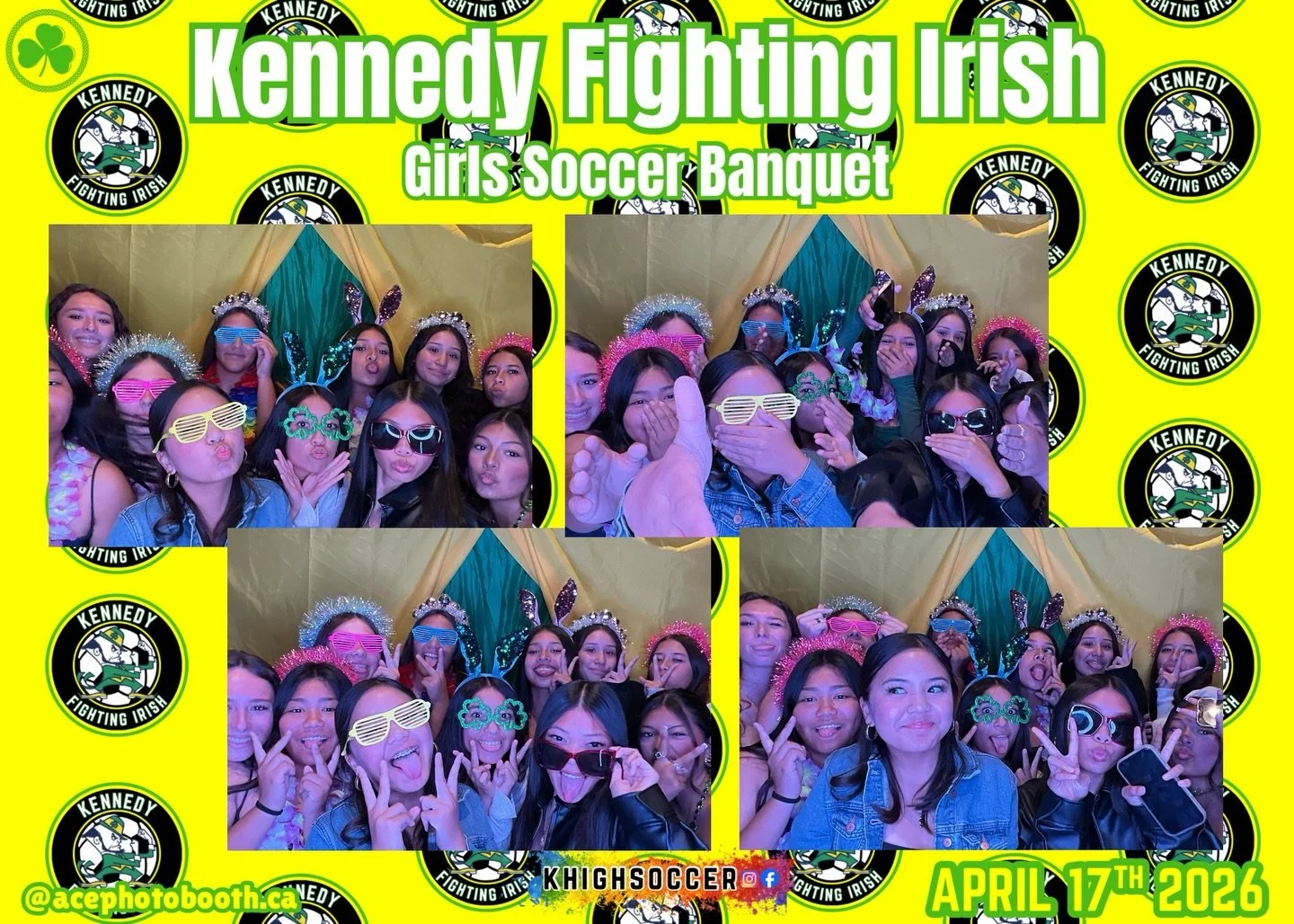It was so much fun to be a part of the Kennedy Fighting Irish Girls Soccer Banquet 2026 so many amazing photos! 📸⚽️☘️‼️