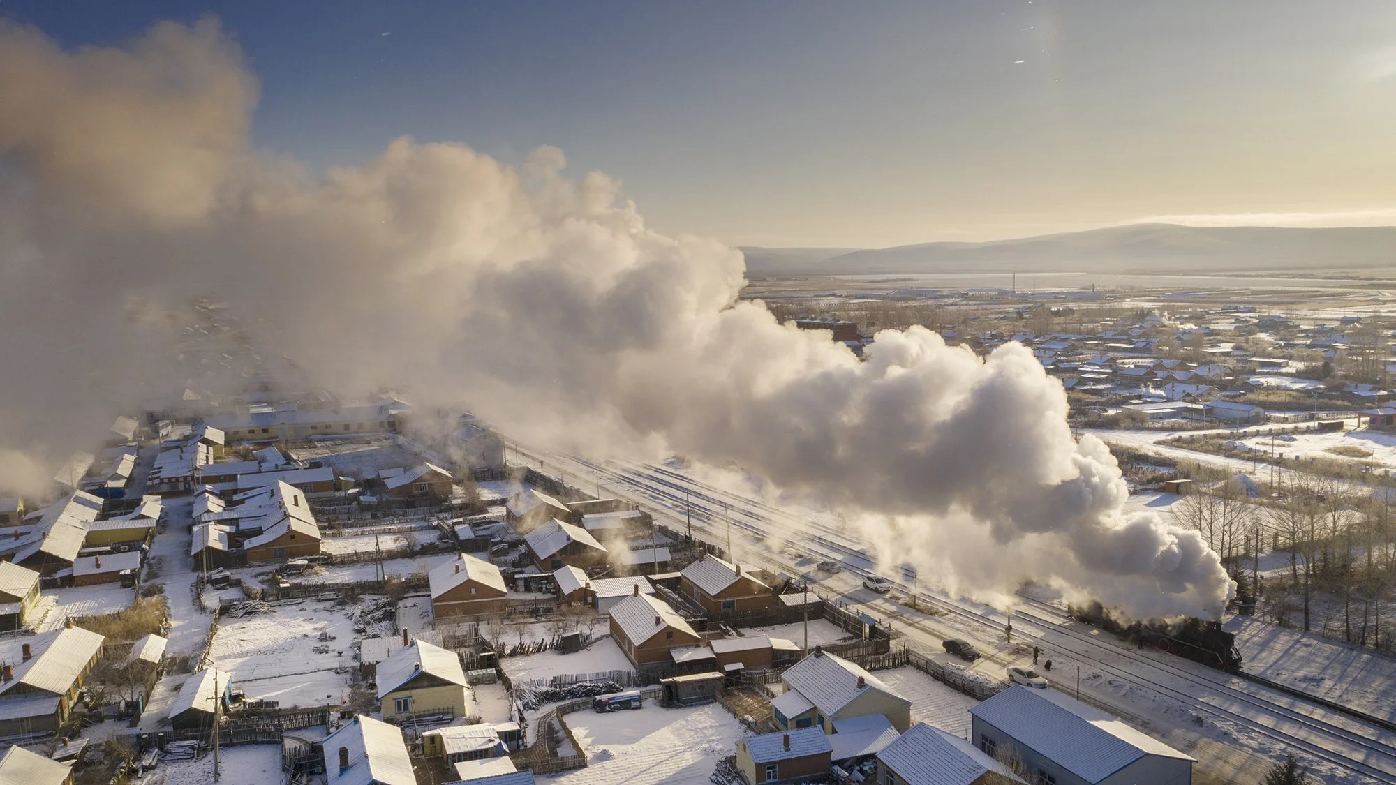  上游1255號機車運行於牙克石五九煤礦鐵路，攝於2019年12月。 
