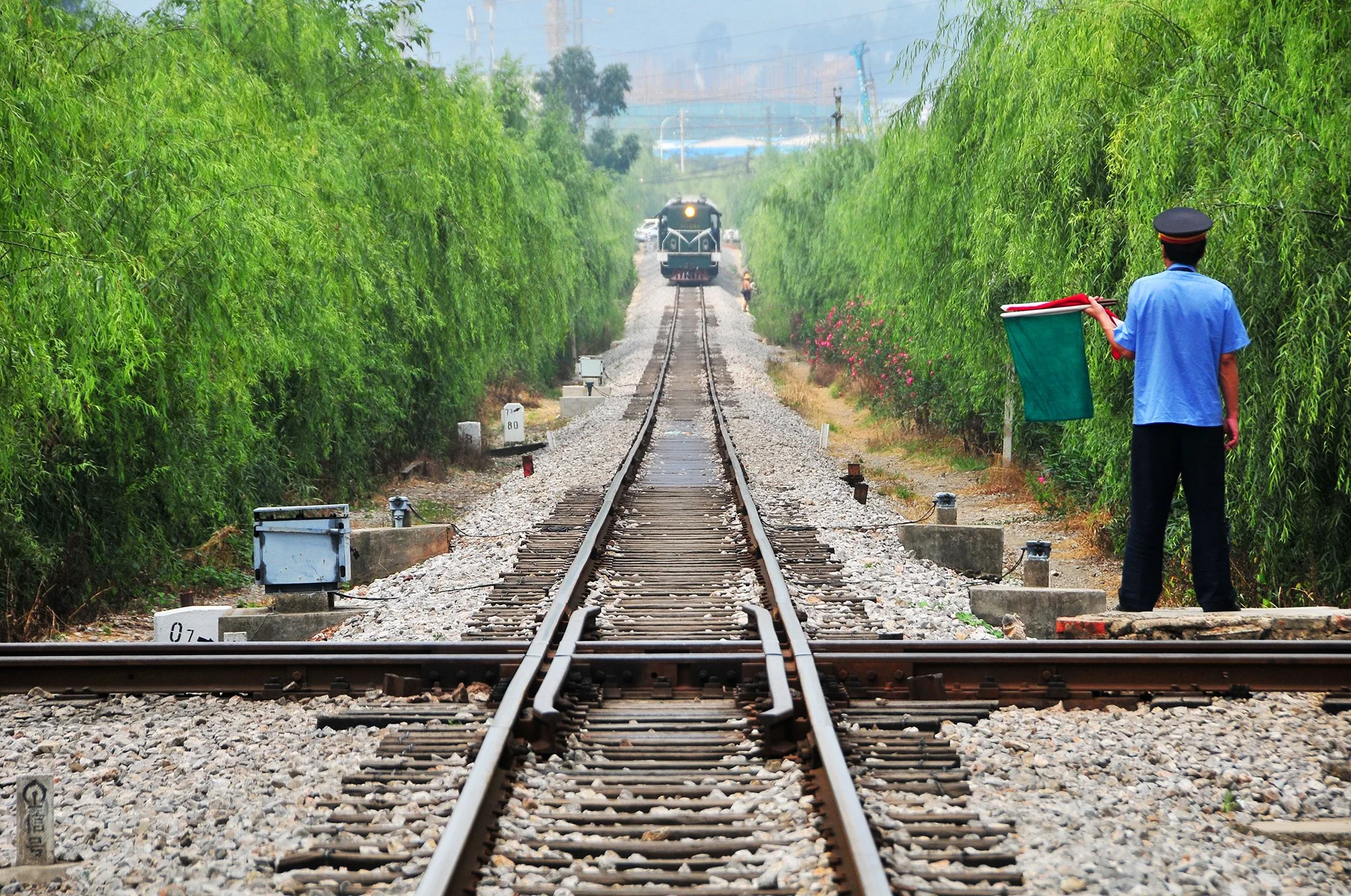 滇緬鐵路團山鐵路十字交叉