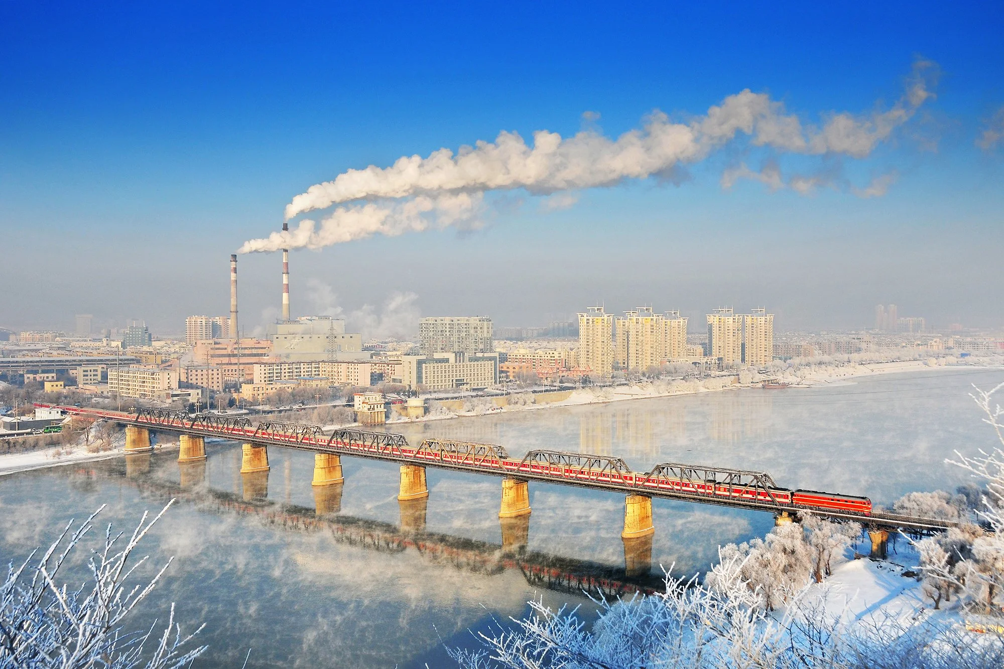 吉墩鐵路吉林松花江大橋