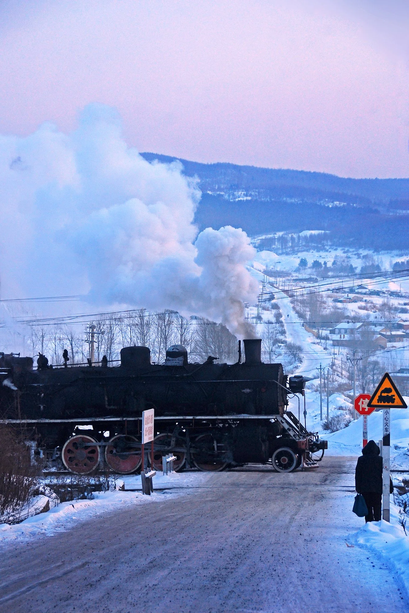  停運前的穆棱煤礦鐵路，攝於2009年12月 