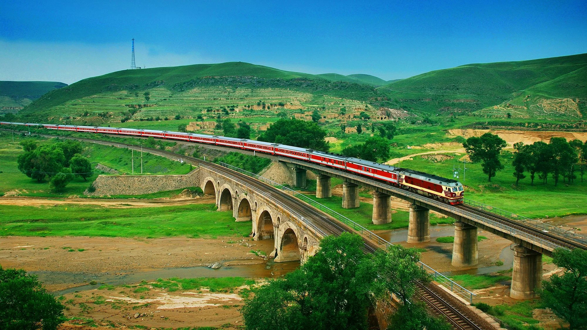 京綏鐵路新安莊-永王莊拱橋