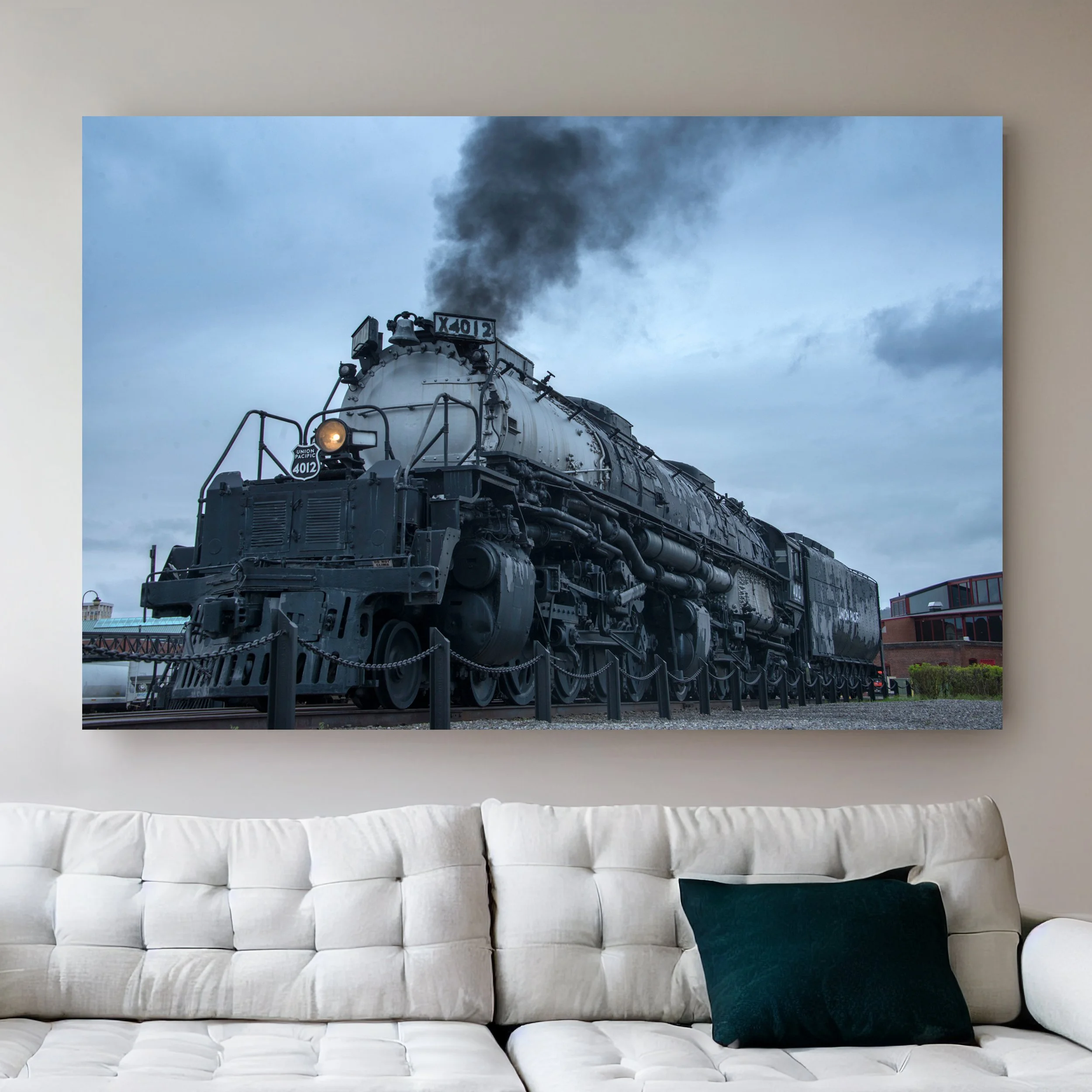 Union Pacific Big Boy 4012 Steam Locomotive Print, Pennsylvania Train Photography, Industrial Wall Decor, American Heritage Statement Piece