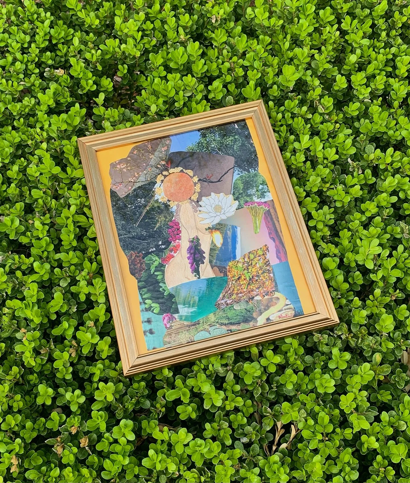 &ldquo;Sagrada&rdquo; (color pencil illustration &amp; magazine clippings; 11&rdquo;x8.5&rdquo;) &amp; &ldquo;Abundance is our birthright&rdquo; (acrylic on canvas; 10&rdquo;x8&rdquo;) will be part of Luminaria&rsquo;s Pop-Up Art Gallery: &ldquo;The 